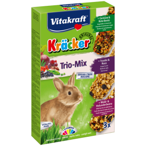 Vitakraft Kräcker Trio Mix Gemüse/Nuss/Waldbeere 3 Stück 168g