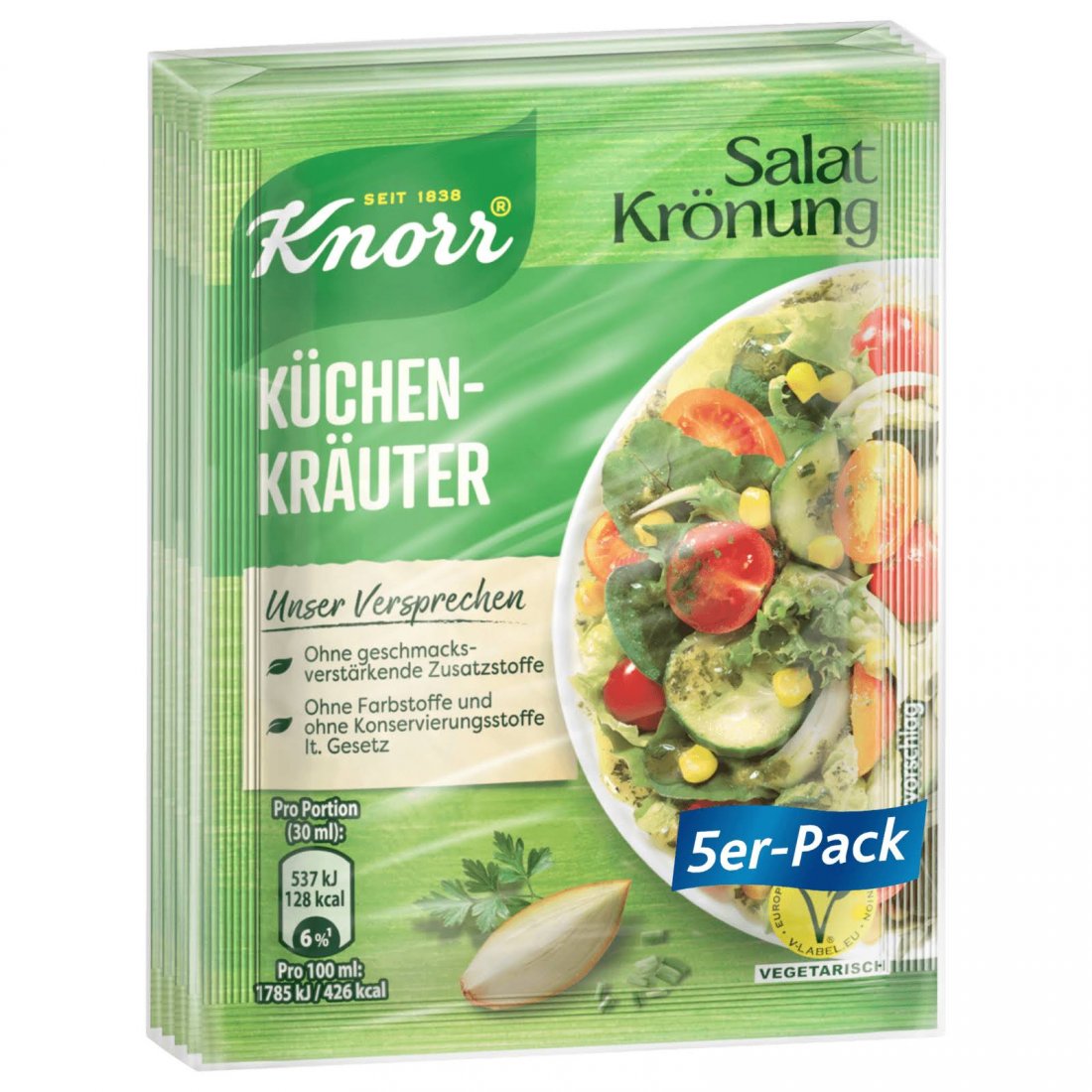 Knorr Salatkrönung Küchenkräuter 5er Pack, 40g