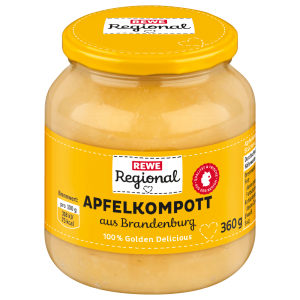 REWE Regional Apfelkompott aus Brandenburg 360g