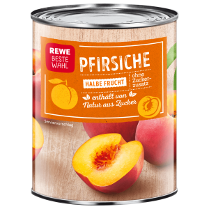 REWE Beste Wahl Pfirsiche Halbe Frucht 230ml