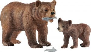 Schleich® 42473 Grizzlybär-Mutter mit Jungem