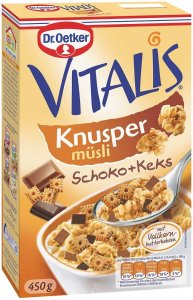 Dr. Oetker Vitalis Knuspermüsli Schoko+Keks 450g