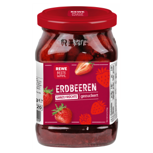 REWE Beste Wahl Erdbeeren gezuckert 245g
