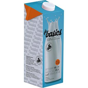 My Basics haltbare fettarme Milch 1,5% Fett 1 l Tetra-Pack