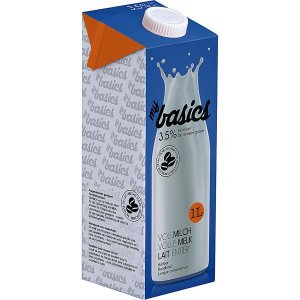 My Basics haltbare fettarme Milch 3,5% Fett 1 l Tetra-Pack
