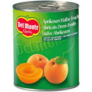 Del Monte Aprikosen halbe Frucht leicht gezuckert 135g