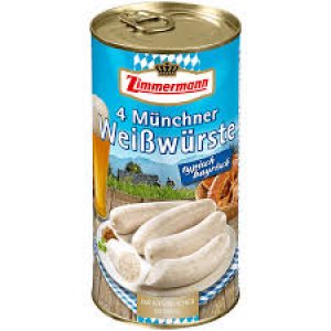 Zimmermann Münchner Weißwurst 250g, 4 Stück