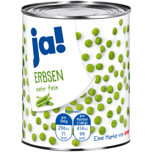 ja! Erbsen 280g