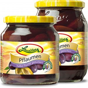 Lausitzer Pflaumen ohne Stein, halbe Frucht 580 ml