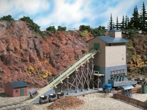 Auhagen Altes Splitt- und Schotterwerk H0/TT