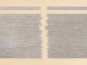 Auhagen Steinmauern mit Abschlusssteinen H0/TT