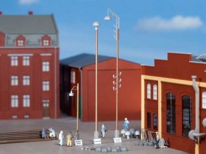 Auhagen Pilz-, Ausleger- und Straßenlampenattrappen H0/TT