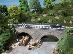 Kleine Straßenbrücke H0