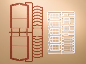 Auhagen Fensterbögen und Fenster H0