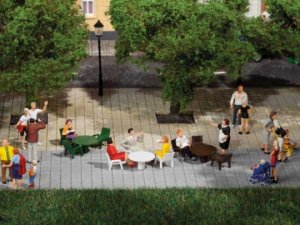 Auhagen Gartentische, Gartenstühle H0/TT