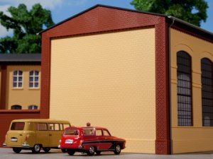 Auhagen Giebel und Ecksäulen rot H0