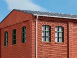 Auhagen Fenster grün H0