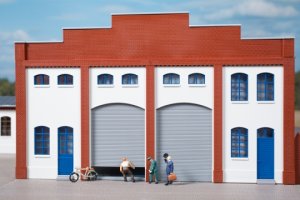 Auhagen Wände 2391H geputzt, Tore L grün H0