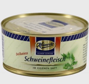 Keunecke Delikatess Schweinefleisch im eigenen Saft 300g