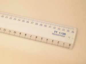 Auhagen Maßstabslineal TT