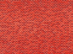 Auhagen 1 Dekorpappe Ziegelmauer rot lose