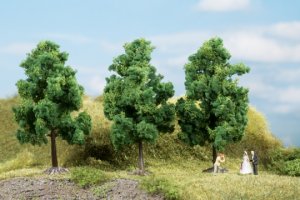 Auhagen Laubbäume dunkelgrün 11 cm H0/TT/N