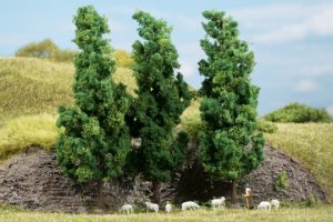 Auhagen Laubbäume dunkelgrün 15 cm