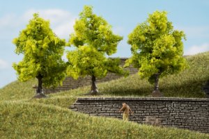 Auhagen Laubbäume hellgrün 7 cm H0/TT/N