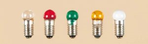 Auhagen 1 Lampe m. Schraubs. Kugel rot lose E 5,5 19 V 0,06 A