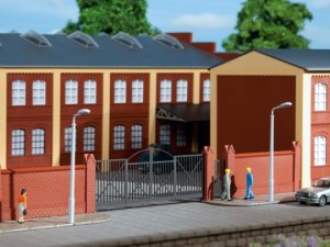 Auhagen Einfriedung mit Tore H0