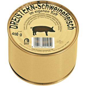 Dreistern Schweinefleisch im eigenen Saft 400g