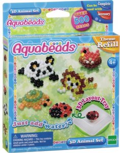 Aquabeads 3D Tier Set 500 Stück blau