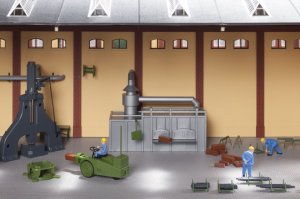 Auhagen Dampfhammer und Zubehör H0