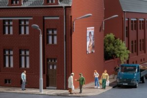 Auhagen Peitschenlampenattrappen rund H0