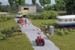 Auhagen Bahnübergang - Halbschranke  H0