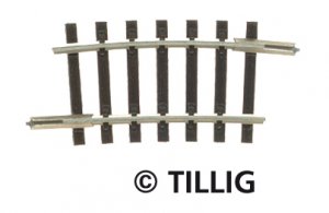 Tillig Gebogenes Gleis R 267mm/7,5° TT