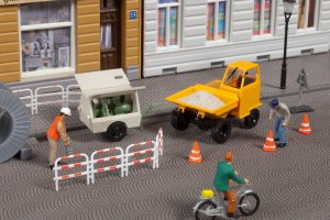 Auhagen Dumper mit Kompressoranhänger H0