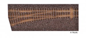Tillig Gleisbettung Elitegleis dunkel (braun) H0