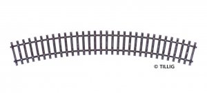 Tillig Schwellenband gebogen TT