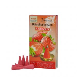 Knox Erdbeere-Räucherkerzen 24er