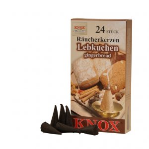 Knox Lebkuchen-Räucherkerzen 24er