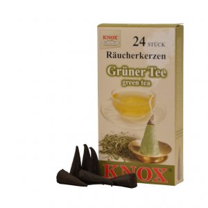 Knox Grüner Tee-Räucherkerzen 24er
