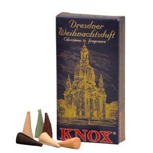 Knox Dresdener-Weihnachtsmischung-Räucherkerzen-blau 24er