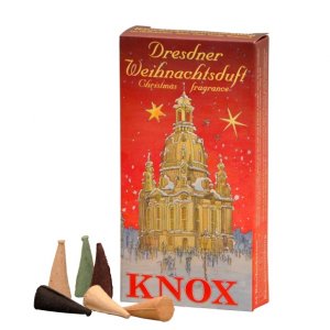 Knox Dresdener-Weihnachtsmischung-Räucherkerzen-rot 