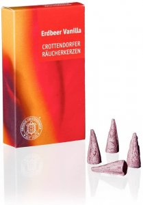 Crottendorfer Räucherkerzen - Erdbeer Vanilla 24er