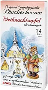 Knox Erzgebirgischer Weihnachtsapfel-Räucherkerzen 24er