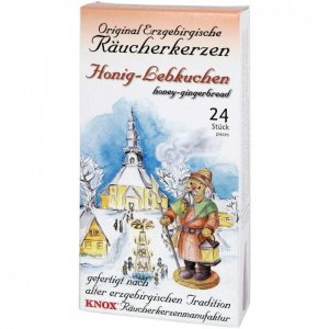 Knox Erzgebirgischer Honig-Lebkuchen-Räucherkerzen 24er