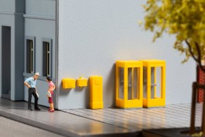 Auhagen Telefonzellen und Briefkästen N