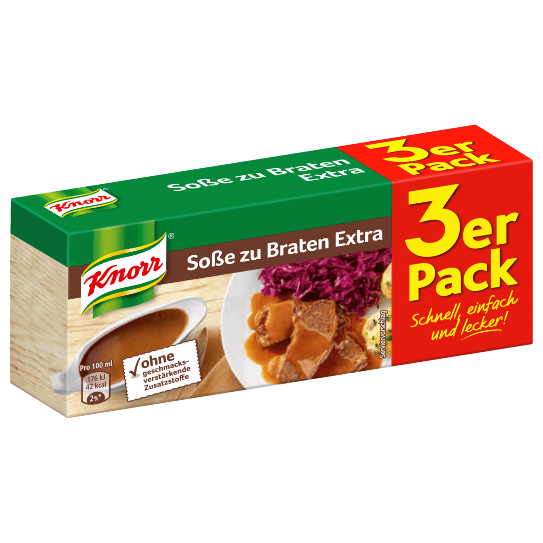 Knorr Soße zu Braten extra 3x250ml, 84g