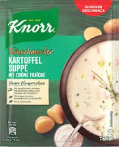 KNORR Feinschmecker Kartoffelsuppe mit Crème fraîche 70g